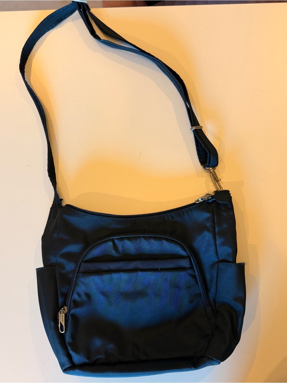 Navy Blue Crossbody Shoulder Travel Bag